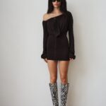 Sola Mini Dress Chocolate