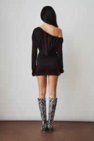 Sola Mini Dress Chocolate - Image 2