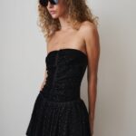 Audrey Sparkle Velvet Mini Dress