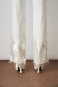 Power Pants White Sequin - Image 6