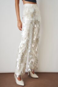Power Pants White Sequin - Image 4