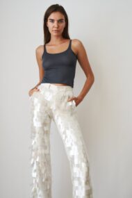 Power Pants White Sequin - Image 2